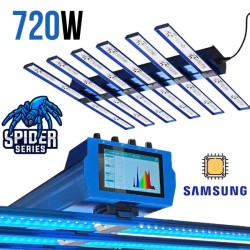 Spider PRO 720W V2.0 - Eclairage horticole LED avec écran LCD - Croissance - Floraison