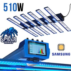 Spider PRO 510W V2.0 - Eclairage horticole LED avec écran LCD - Croissance - Floraison