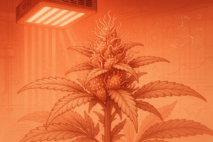 Effets mesurés de l'éclairement infrarouge prolongé sur la biosynthèse cannabinoïde en période de floraison CBD