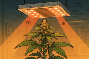 Influence du ratio FR/IR sur la photomorphogenèse et la qualité CBD indoor
