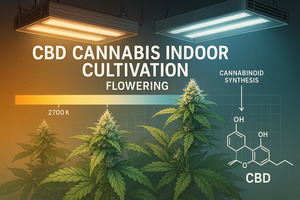 Optimisation technique de la température de couleur en phase floraison pour maximiser synthèse cannabinoïde CBD